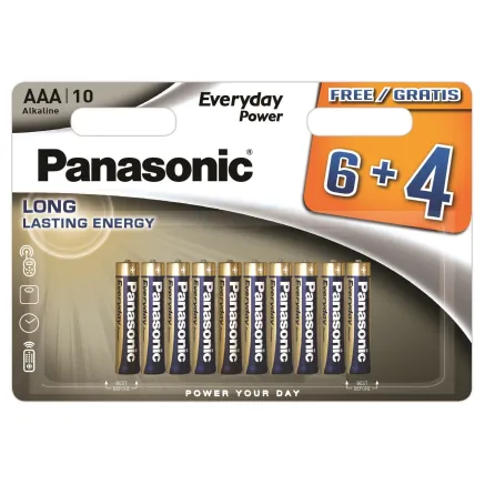 Panasonic Batteries Panasonic Everyday Power baterija LR03EPS/10BW (6+4) LR03EPS/10BW 6+4F