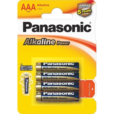 Panasonic Batteries Panasonic Alkaline Power baterija LR03APB/4B LR03APB/4BP