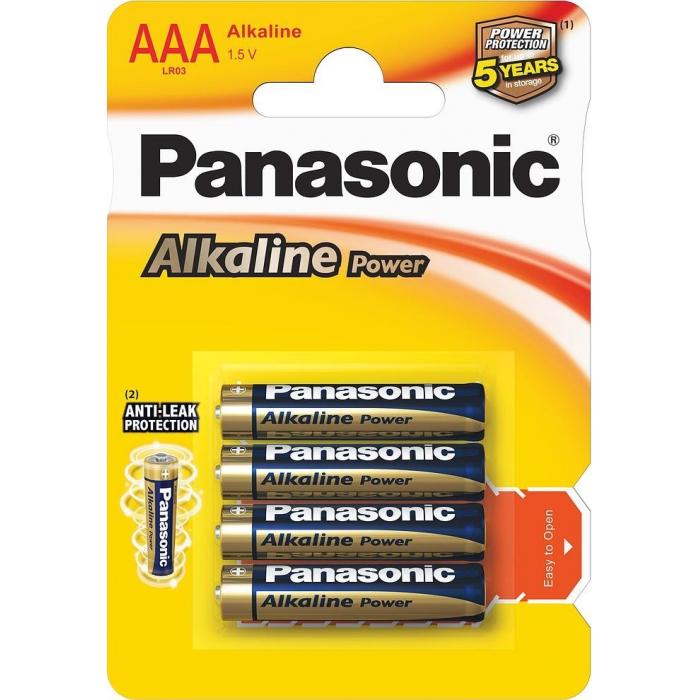 Batteries and chargers - Panasonic Batteries Panasonic Alkaline Power battery LR03APB/4B LR03APB/4BP - quick order from manufacturer