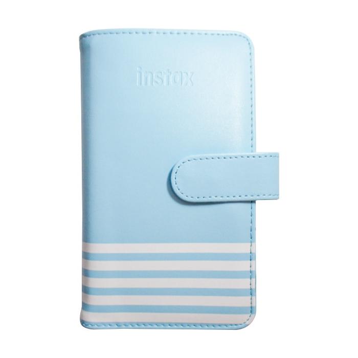 Photo Albums - Fujifilm Instax album Striped 108, ice blue - quick order from manufacturer