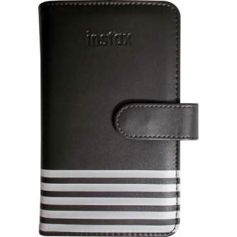 Photo Albums - Fujifilm Instax album Striped 108, charcoal - quick order from manufacturer