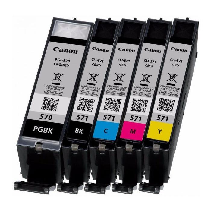 Printers and accessories - Canon ink PGI-570/CLI-571 PGBK/C/M/Y/BK 5pcs, black/color 0372C004 - quick order from manufacturer