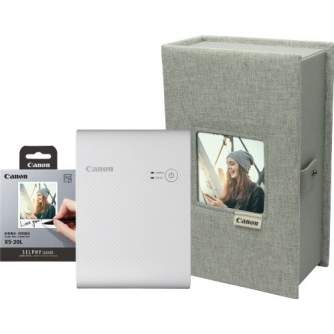 Принтеры и принадлежности - Canon фотопринтер + фотобумага Selphy Square QX10 Premium Kit, белый 4108C017 - быстрый заказ от производителя