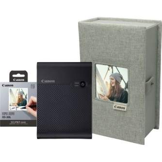Принтеры и принадлежности - Canon photo printer + фотобумага Selphy Square QX10 Premium Kit, черный 4107C017 - быстрый заказ от производителя