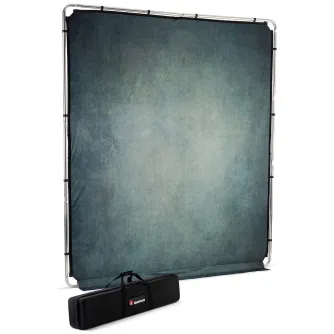 Background Set with Holder - Manfrotto frame + background EzyFrame Vintage, sage LL LB7932 - quick order from manufacturer