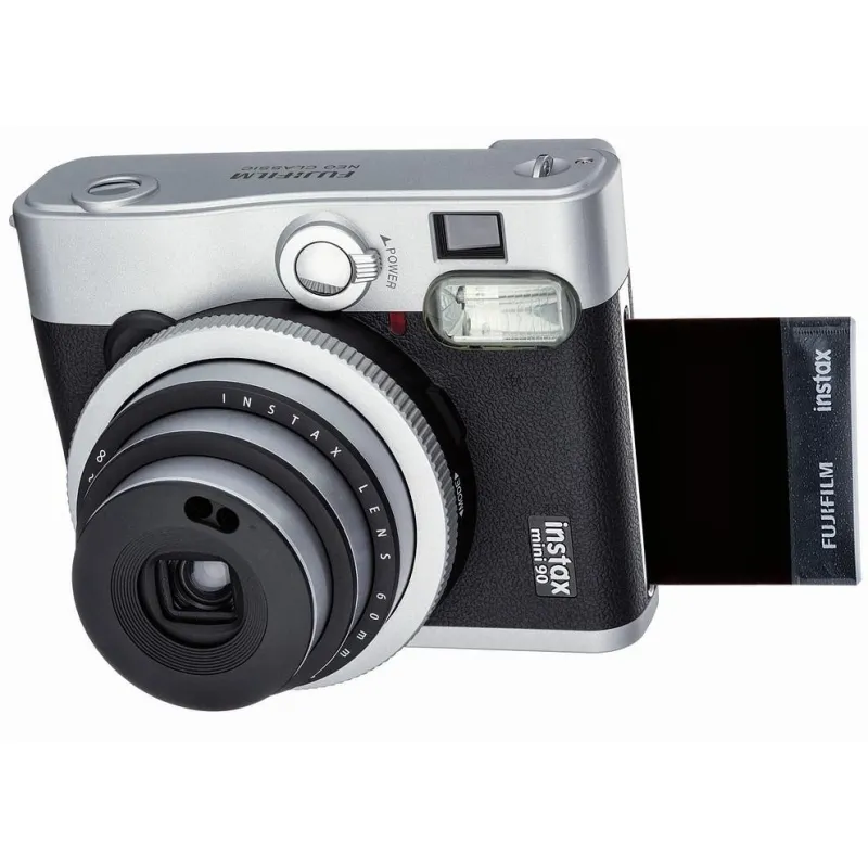 富士フィルム intax mini90インスタントカメラ シルバー・ブラック