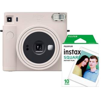 Momentfoto kamera - Fujifilm Instax Square SQ1, chalk white + film 70100148677 - ātri pasūtīt no ražotāja