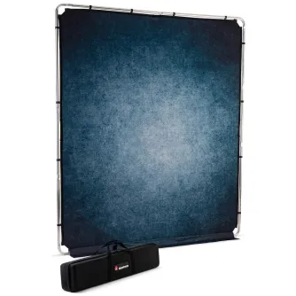 Background Set with Holder - Manfrotto frame + background EzyFrame Vintage, ink LL LB7922 - quick order from manufacturer