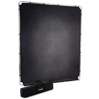 Background Set with Holder - Manfrotto frame + background EzyFrame Vintage, pewter LL LB7936 - quick order from manufacturer