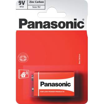 Batteries and chargers - Panasonic battery 6F22RZ/1B 9V - buy today in store and with delivery