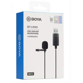 Микрофоны - Boya microphone Lavalier USB BY-LM40 BY-LM40 - купить сегодня в магазине и с доставкой