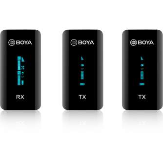 Беспроводные петличные микрофоны - Boya 2.4 GHz Dual Lavalier Microphone Wireless BY-XM6-S2 - быстрый заказ от производителя