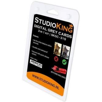 White Balance Cards - StudioKing Digital Grey Card SKGC-31S - buy today in store and with delivery