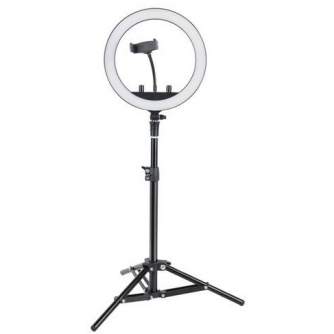 Vairs neražo - StudioKing SKRL10 LED dimmable LED bi-color ring light with table tripod and 