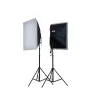 Fluorescent - Falcon Eyes LH-ESB5050K2 2x40W 2x 50x50cm Daylight Set - quick order from manufacturer