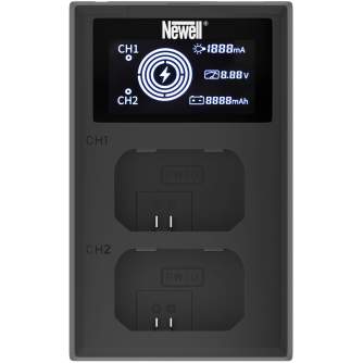 Kameras bateriju lādētāji - Newell FDL-USB-C dual-channel charger for NP-FW50 - купить сегодня в магазине и с доставкой