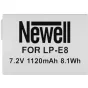 Kameru akumulatori - Newell LP-E8 baterija priekš Canon EOS 550D 600D 650D 700D battery 1120mAh - perc šodien Master Foto veikalā un ar piegādi Profesionāļu labākā izvēle
