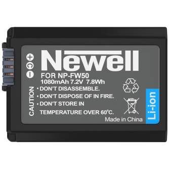 Kameru akumulatori - Akumulators NP-FW50 1080mAh 7.2V, piemērots Sony DSLR A33 A55 NEX-3 NEX-5, fotoaparātu baterijām10 - perc šodien veikalā un ar piegādi