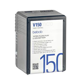 V-Mount Baterijas - Bebob V150MICRO Mini V-Mount Li-Ion Battery - ātri pasūtīt no ražotāja