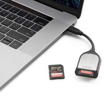 Atmiņas kartes - SanDisk Extreme PRO SD UHS-II Card Reader/Writer Type C (SDDR-409-G46) - ātri pasūtīt no ražotāja