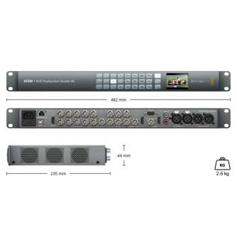 Video mixer - Blackmagic Design ATEM 1 M/E Production Studio 4K (BM-SWATEM1ME4K) - quick order from manufacturer