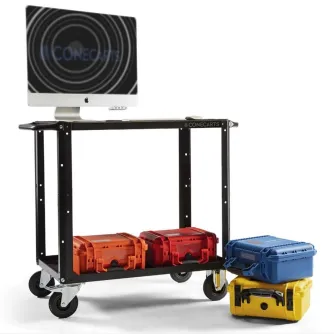 Аксессуары для фото студий - CONECARTS Small cart - Workstation version - two shelves (CNC1#A0A00W01R2BWS) - быстрый заказ от производителя