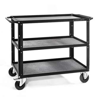 Citi studijas aksesuāri - CONECARTS Large cart - with grey moquette - three shelves (CNC1#B0A00W01R3A00) - ātri pasūtīt no ražotāja