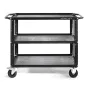 Other studio accessories - CONECARTS Large cart - with grey moquette - three shelves (CNC1#B0A00W01R3A00) - quick order from manufacturer