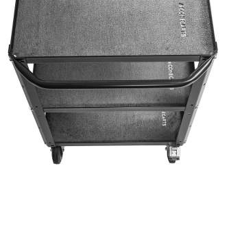 Аксессуары для фото студий - CONECARTS Large cart - with grey moquette - three shelves (CNC1#B0A00W01R3A00) - быстрый заказ от производителя