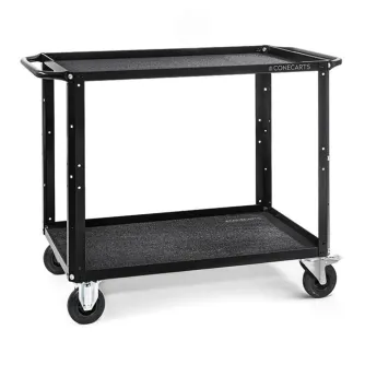 Аксессуары для фото студий - CONECARTS Large Cart - with black moquette - two shelves (CNC1#B0A00W01R2A01) - быстрый заказ от производителя