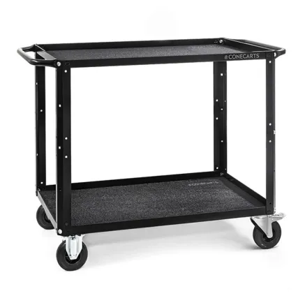 CONECARTS Large Cart - with black moquette - two shelves (CNC1#B0A00W01R2A01)