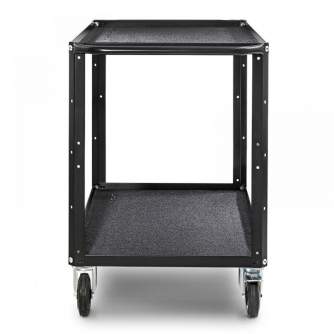 Аксессуары для фото студий - CONECARTS Large Cart - with black moquette - two shelves (CNC1#B0A00W01R2A01) - быстрый заказ от производителя