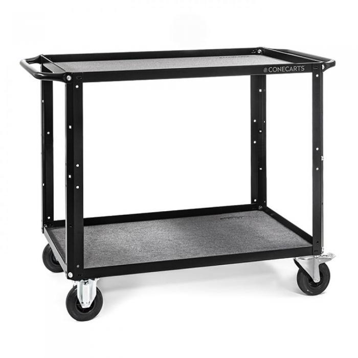 Аксессуары для фото студий - CONECARTS Large Cart - with grey moquette - two shelves (CNC1#B0A00W01R2A00) - быстрый заказ от производителя