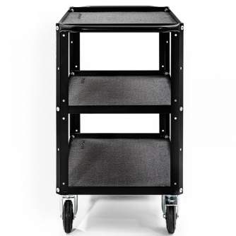 Other studio accessories - CONECARTS Small Cart - with black moquette - three shelves (CNC1#A0A00W01R3A01) - quick order from manufacturer