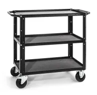 Other studio accessories - CONECARTS Small Cart - with grey moquette - three shelves (CNC1#A0A00W01R3A00) - quick order from manufacturerOther studio accessories - CONECARTS Small Cart - with grey moquette - three shelves (CNC1#A0A00W01R3A00) - quick order from manufacturer