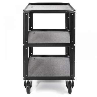 Аксессуары для фото студий - CONECARTS Small Cart - with grey moquette - three shelves (CNC1#A0A00W01R3A00) - быстрый заказ от производителя