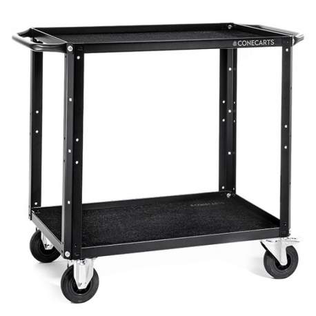 Новые товары - CONECARTS Small Cart - with black moquette - two shelves (CNC1#A0A00W01R2A01) - быстрый заказ от производителя