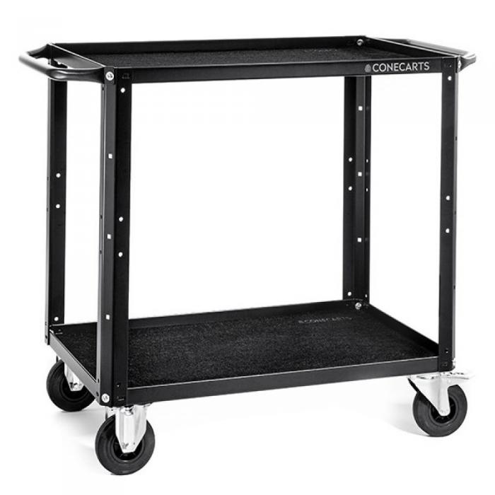 Other studio accessories - CONECARTS Small Cart - with black moquette - two shelves (CNC1#A0A00W01R2A01) - quick order from manufacturer