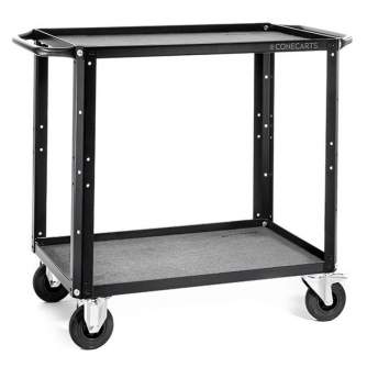Аксессуары для фото студий - CONECARTS Small Cart - with grey moquette - two shelves (CNC1#A0A00W01R2A00) - быстрый заказ от производителя