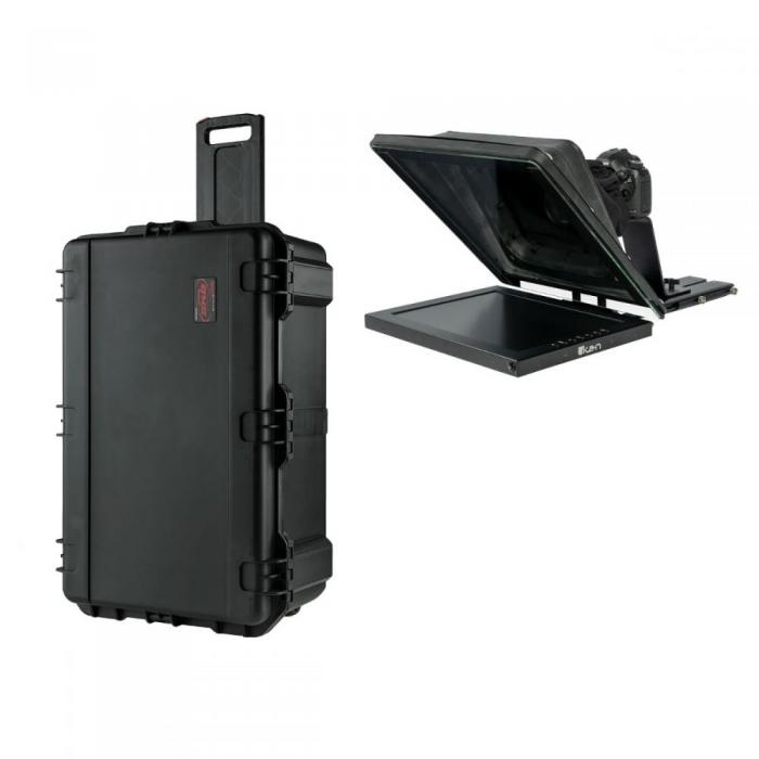 Teleprompter - Ikan 15&quot; Professional High Bright Teleprompter with 3G-SDI Travel Kit (PT4500-SDI-TK) - quick order from manufacturer