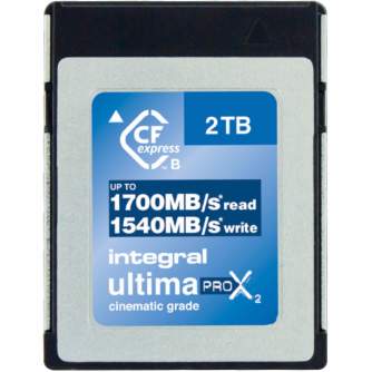Atmiņas kartes - Integral UltimaPro X2 CFexpress Type B 1700MB/s 2TB (INCFE2TB1700/1540) - ātri pasūtīt no ražotāja