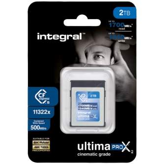 Карты памяти - Integral UltimaPro X2 CFexpress Type B 1700MB/s 2TB (INCFE2TB1700/1540) - быстрый заказ от производителя