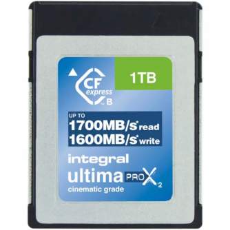 Карты памяти - Integral UltimaPro X2 CFexpress Type B 1700MB/s 1TB (INCFE1TB1700/1600) - быстрый заказ от производителя