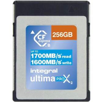 Memory Cards - Integral UltimaPro X2 CFexpress Type B 1700MB/s 256GB (INCFE256G1700/1600/S400) - quick order from manufacturer