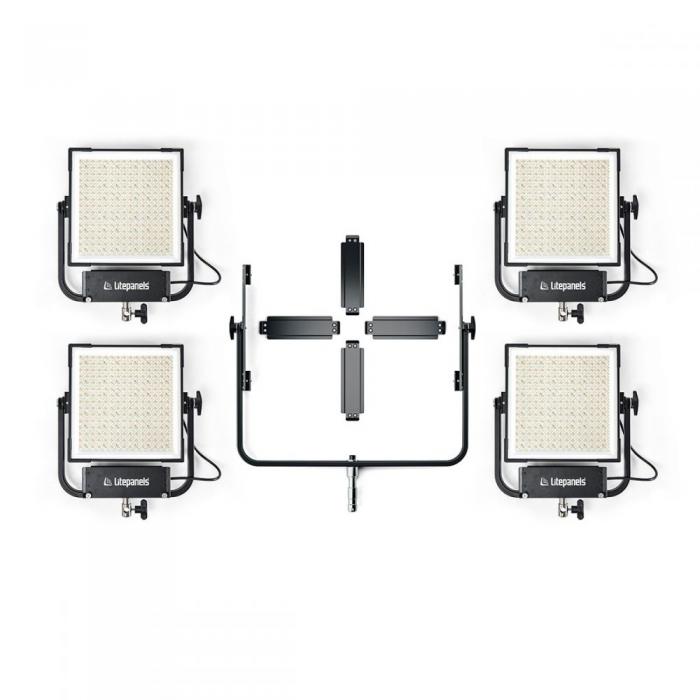 LED лампы комплекты - Litepanels Gemini 1x1 Hard Quad Array Light Kit (900-3731) - быстрый заказ от производителя