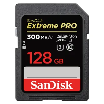 Memory Cards - SanDisk Extreme PRO SDXC UHS-II V90 300MB/s 128GB (SDSDXDK-128G-GN4IN) - buy today in Master Foto store and with delivery Best choise selected by experts