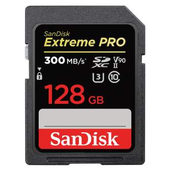 Карты памяти - SanDisk Extreme PRO SDXC UHS-II V90 300MB/s 128GB (SDSDXDK-128G-GN4IN) - быстрый заказ от производителя