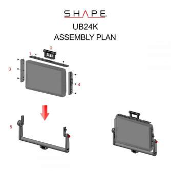 Accessories for LCD Displays - Shape Swivel Monior Mount for Atomos Neon 24 (UB24K) - quick order from manufacturer