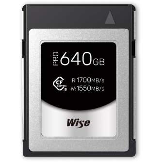 Atmiņas kartes - Wise CFexpress Type B PRO 640GB (WI-CFX-B640P) - ātri pasūtīt no ražotāja