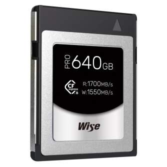 Atmiņas kartes - Wise CFexpress Type B PRO 640GB (WI-CFX-B640P) - ātri pasūtīt no ražotāja
